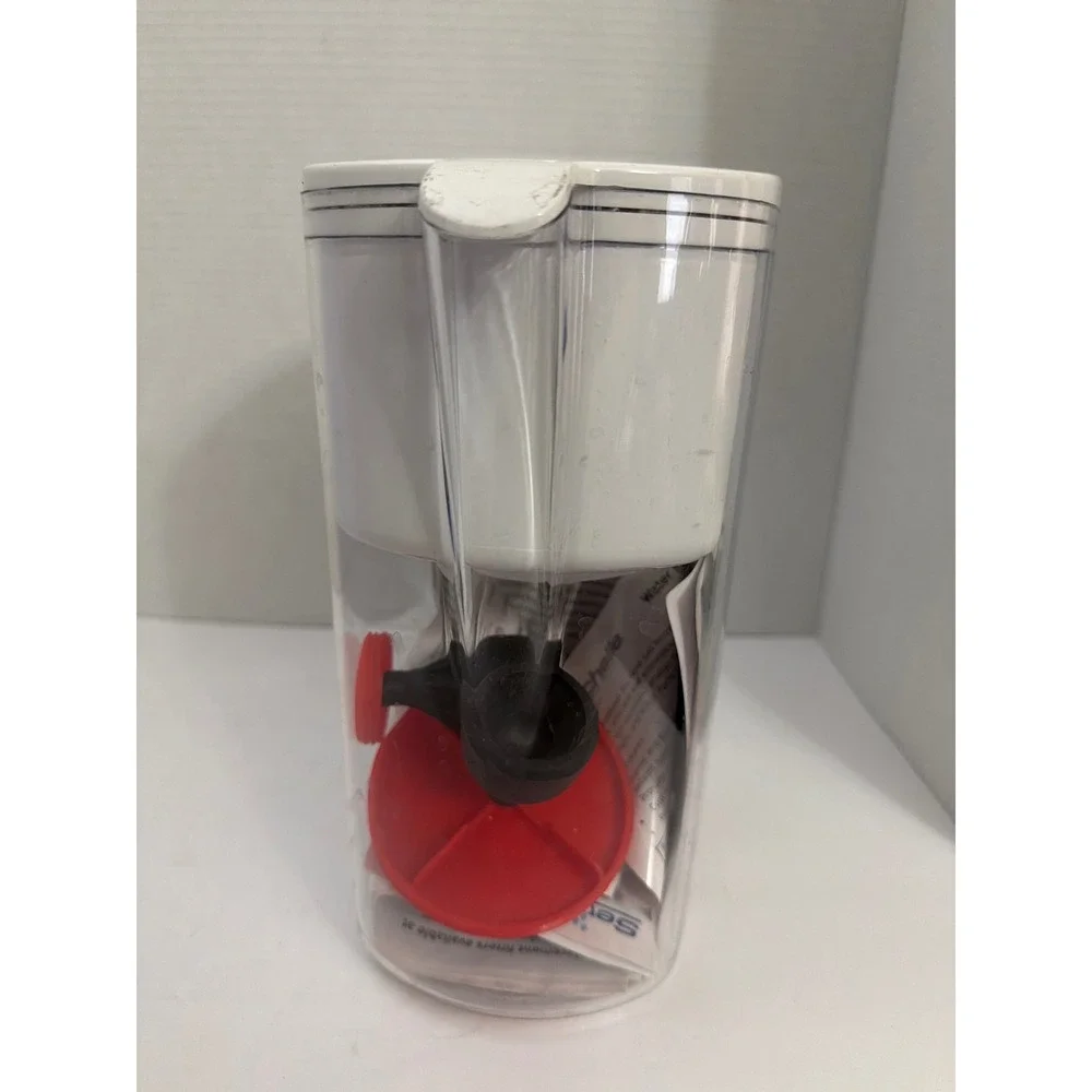 Seychelle Water Filtration Pitcher White Clear‎ with Flushing Accessories